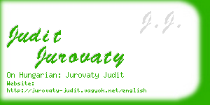 judit jurovaty business card